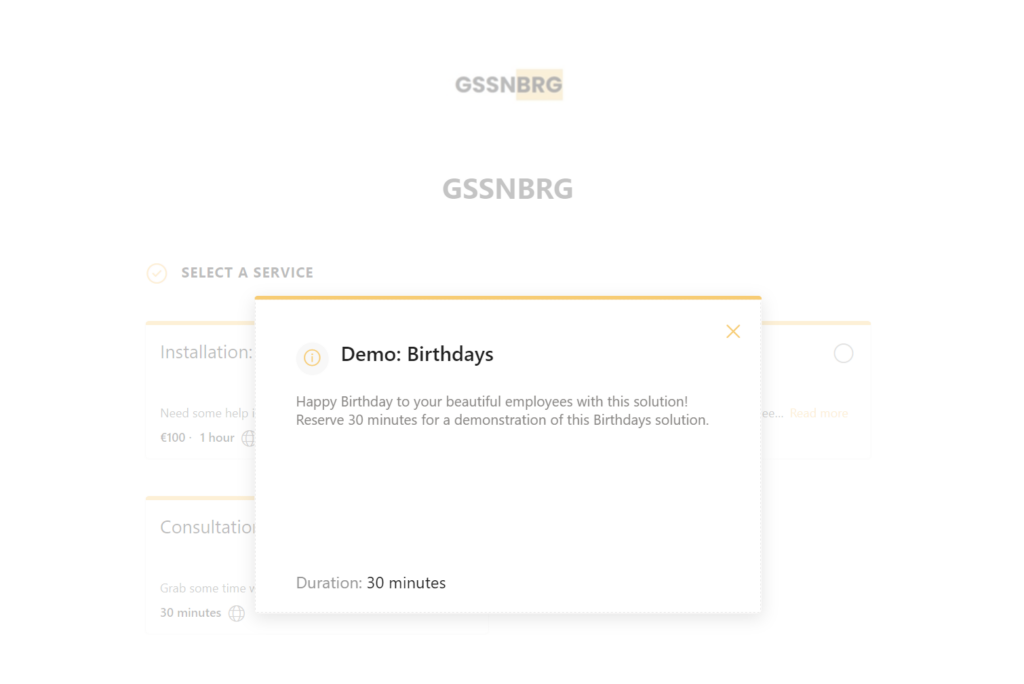 Demo: Birthdays